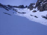 Skitouren Stubai - Abseilen in der Scharte