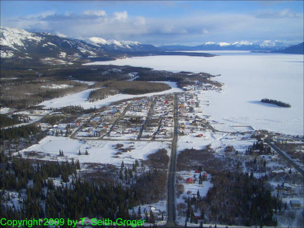 Anflug auf Atlin