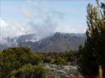 Blick vom Camp Shira 2 hinber zum Klute Peak