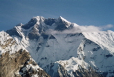 Blick hinber zum Everest, Lhotse, Lhotse Shar
