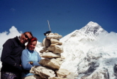 Auf dem Gipfel des Kal Patthar mit Blick hinber zum Mount Everst
